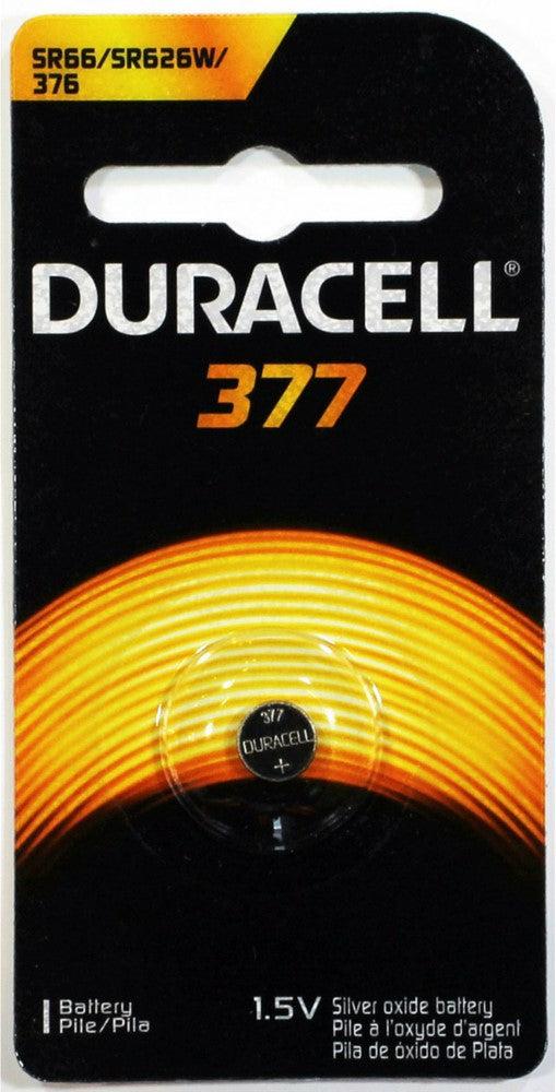 Duracell® 376/377 Silver Oxide Button Battery, Pack of 1 - Bellso